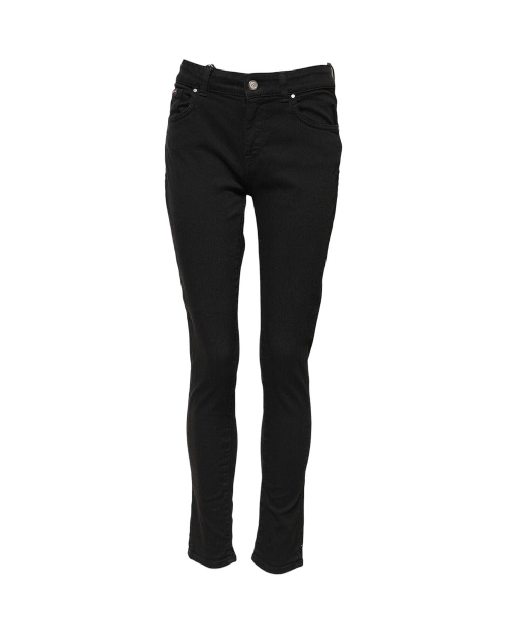 Dolce & Gabbana Black Cotton Skinny Mid Waist Denim Jeans