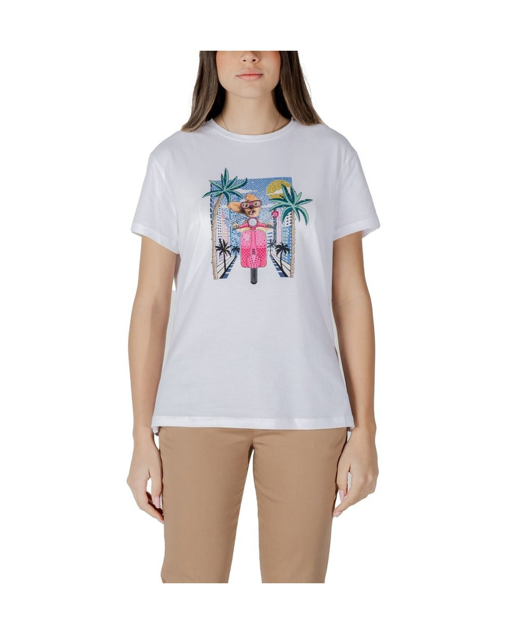 Liu Jo White Cotton T-Shirt