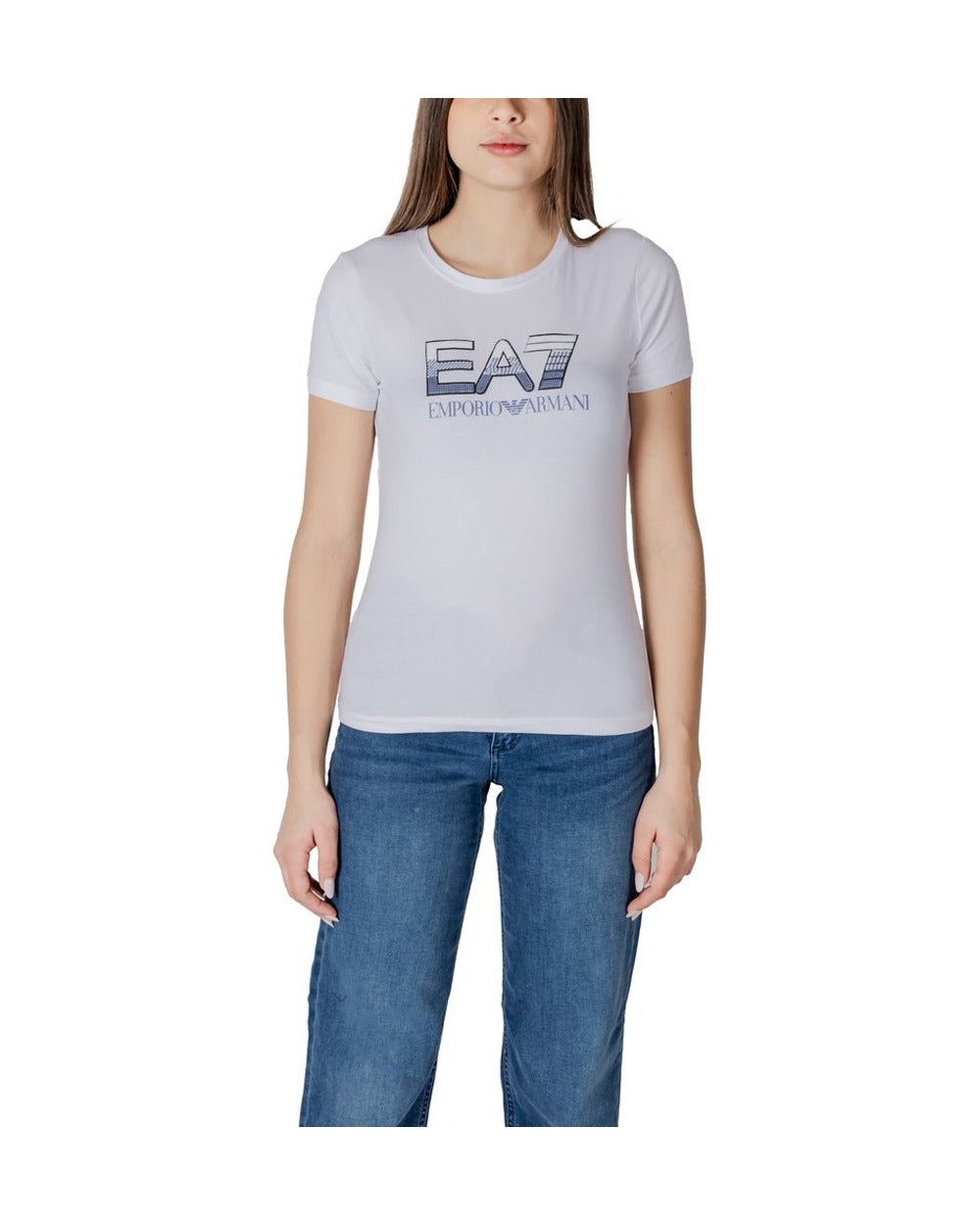 EA7 Emporio Armani White Cotton T-Shirt