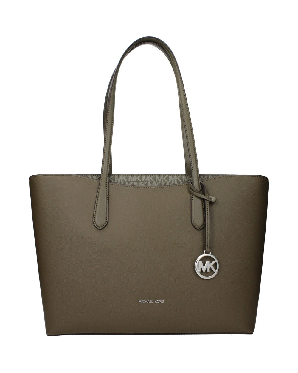 Michael Kors Green Fabric Shoulder Bag