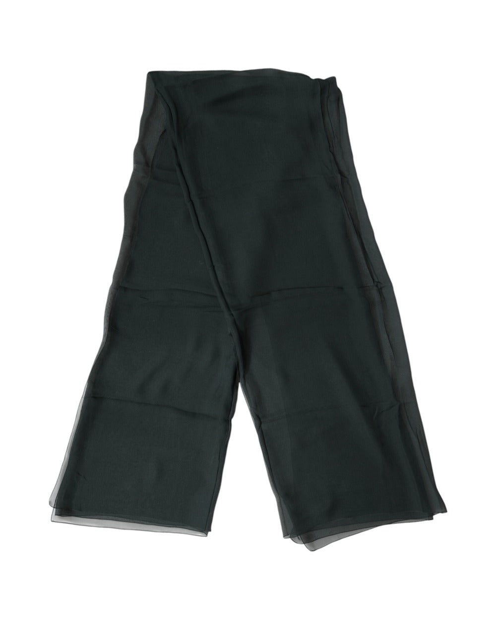 Dolce & Gabbana Dark Green Stole Silk Neck Wrap Shawl  Scarf