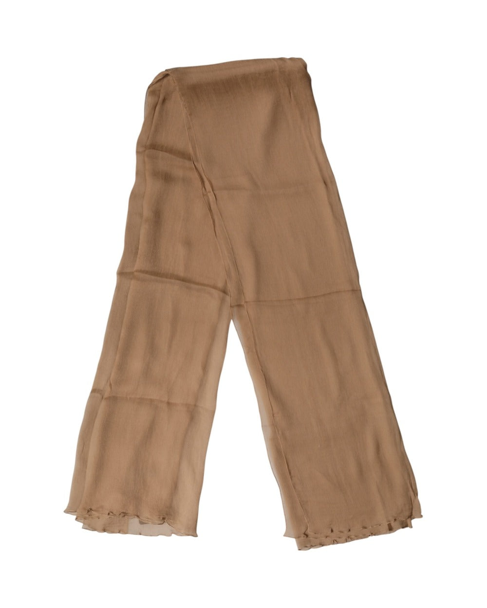 Dolce & Gabbana Brown Silk Stole Neck Wrap Shawl Men Scarf