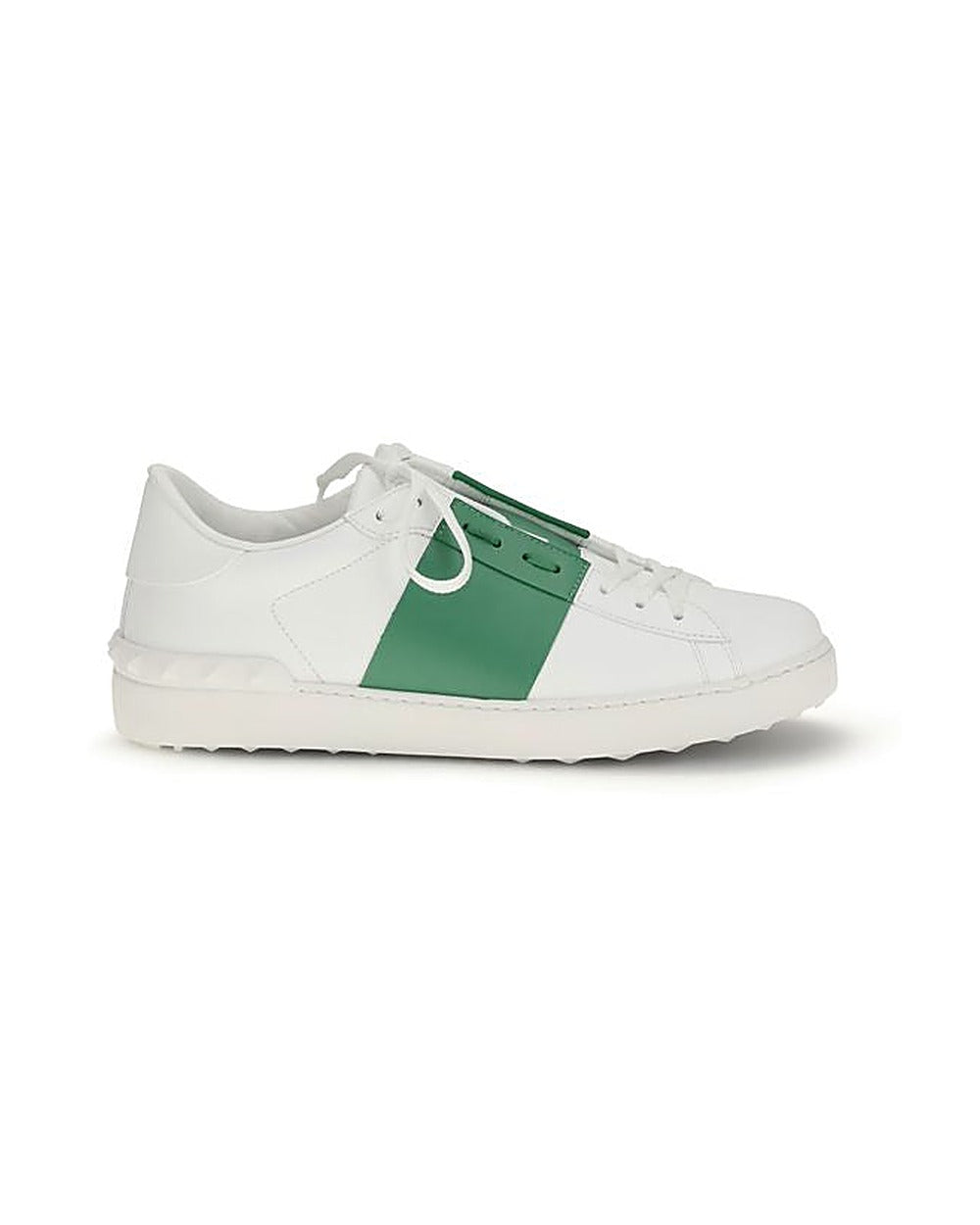 Valentino Garavani White Calf Leather Bos Taurus Low Top Sneakers