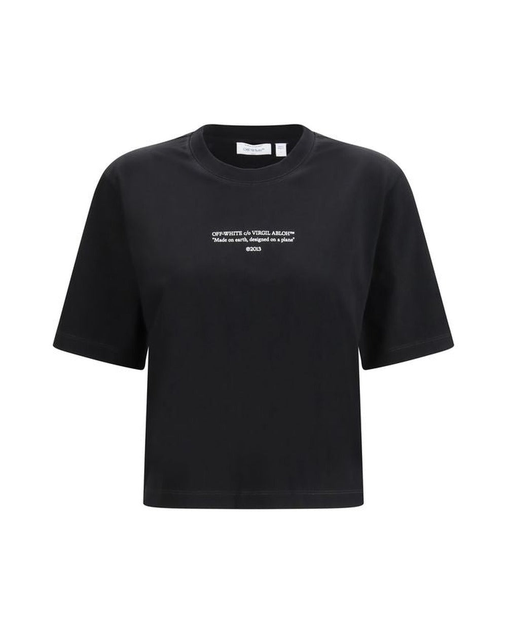 Off-White Black Cotton T-Shirt
