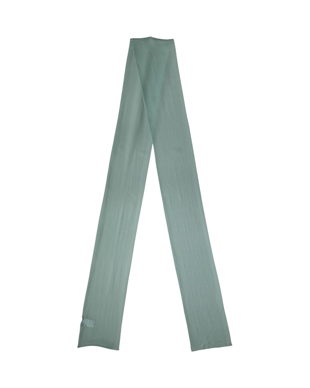 Dolce & Gabbana Teal Silk Sash Wrap Foulard Stole 292cm x 19cm Scarf