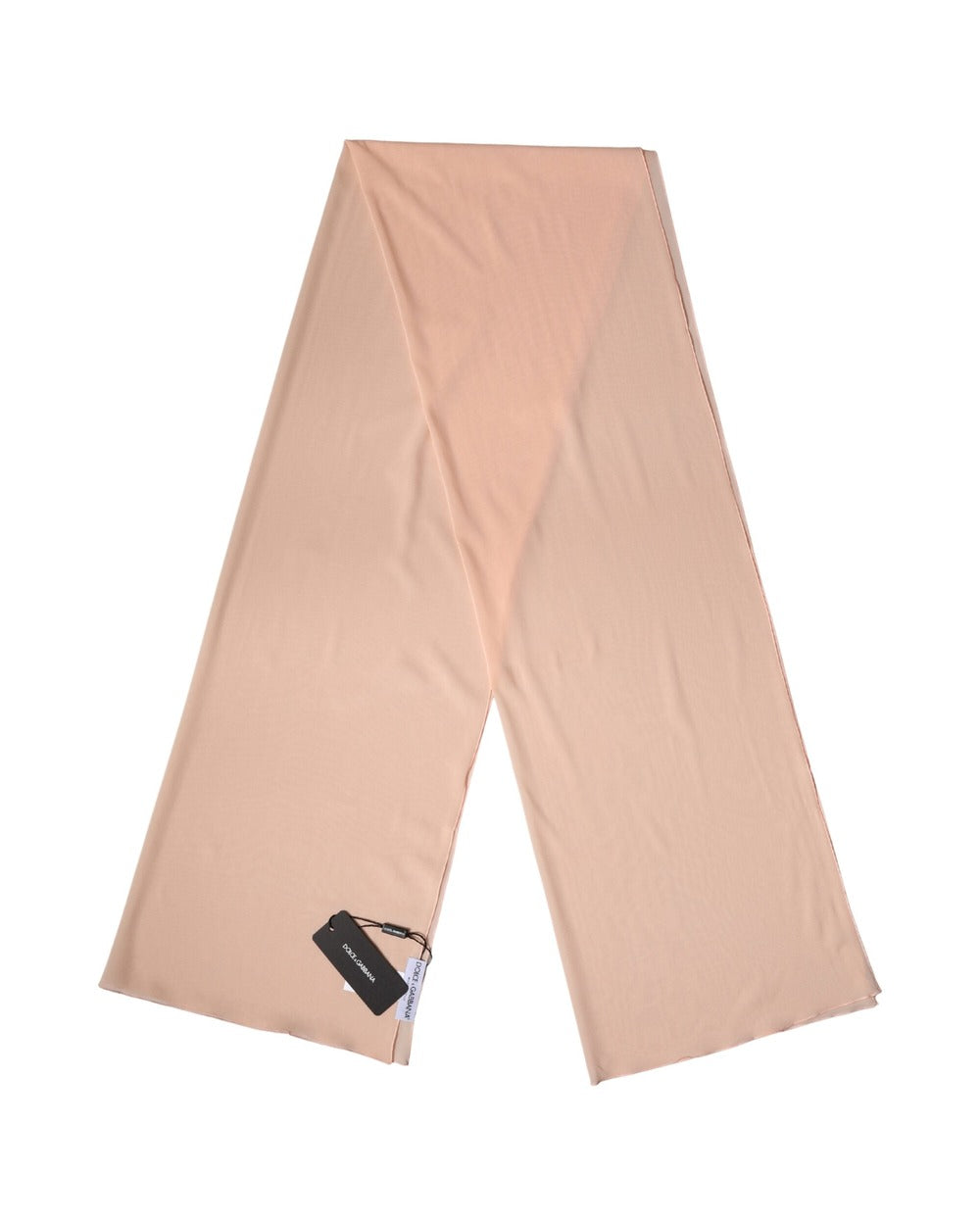 Dolce & Gabbana Peach Silk Neck Wrap Shawl Women Stole 200cm x 64cm  Scarf
