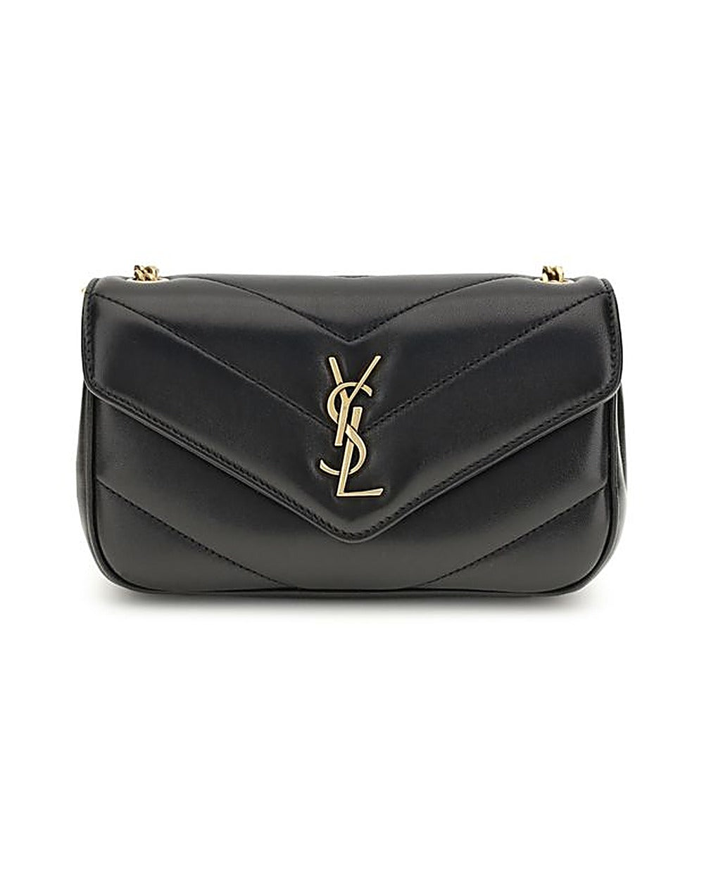 Saint Laurent Black Lamb Ovis Aries Aries Shoulder Bag