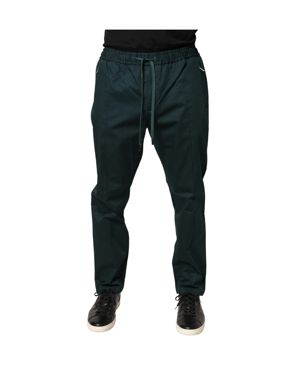 Dolce & Gabbana Green Cotton Skinny Men Jogger Trouser Pants