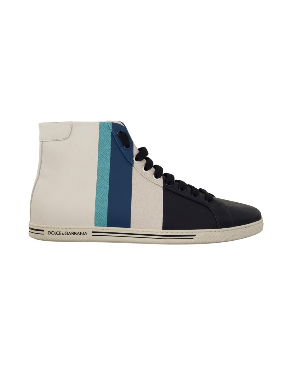 Dolce & Gabbana Multicolor Leather Mid Top Sneakers Shoes