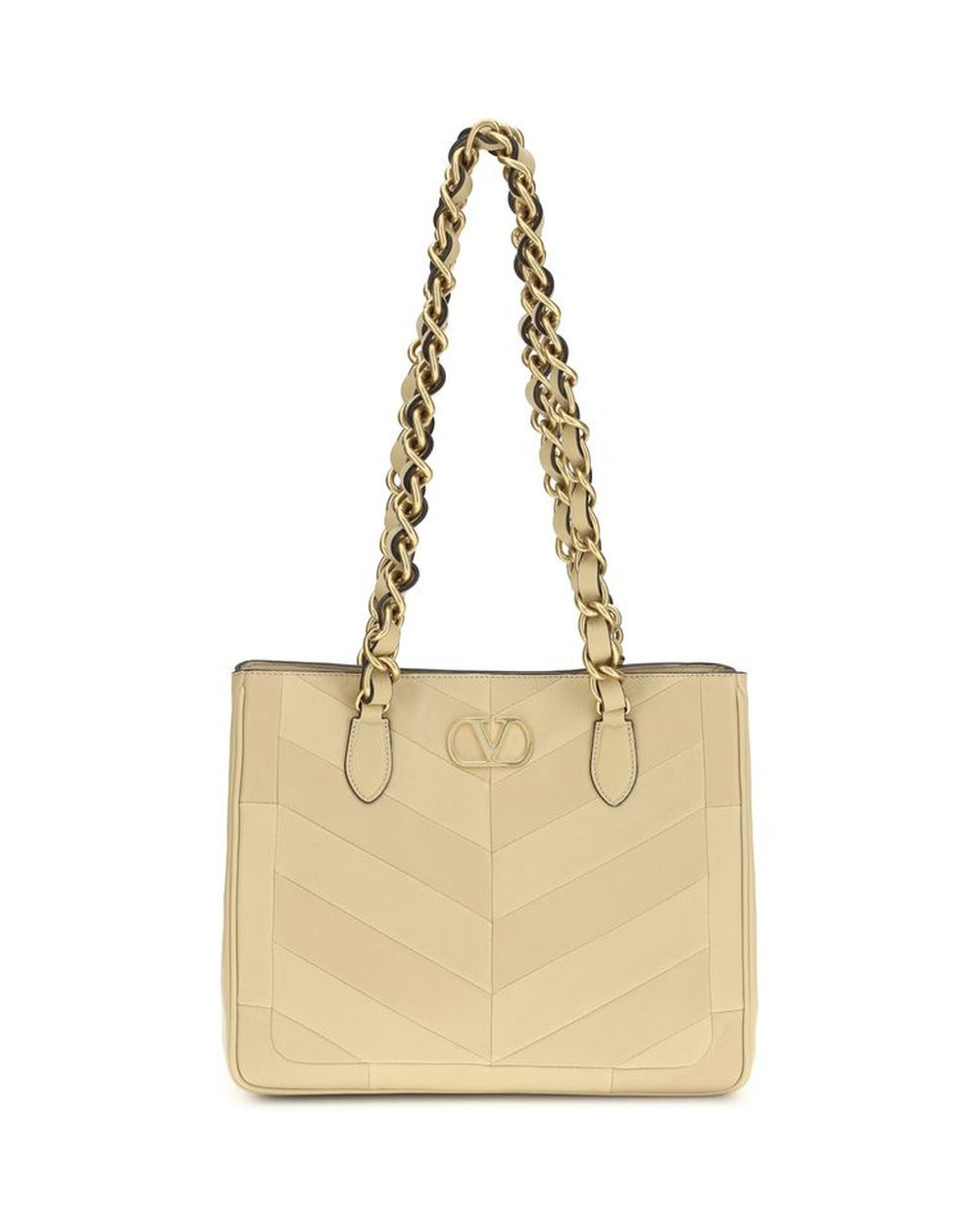Valentino Garavani Gold Napa Leather / Calf Bos Taurus Shoulder Bag