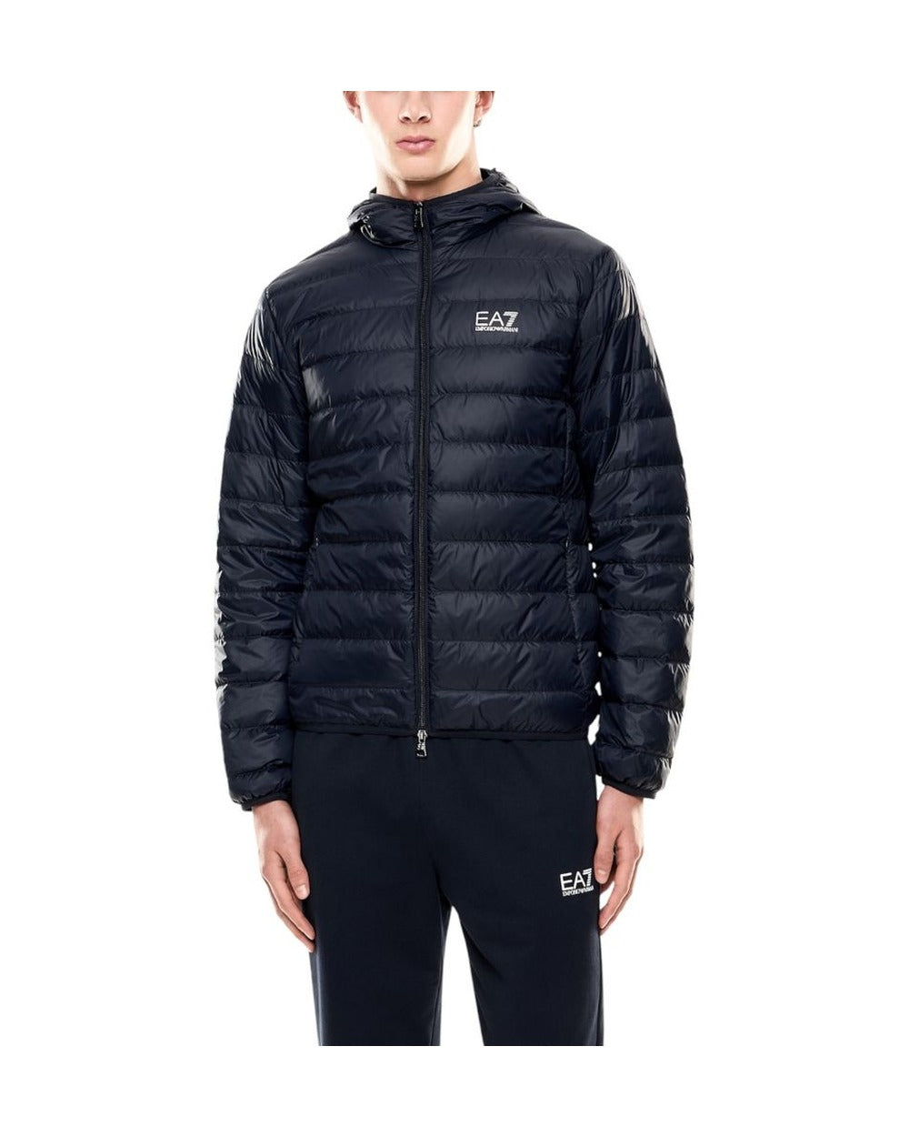 EA7 Emporio Armani Blue Polyamide Shell Jacket