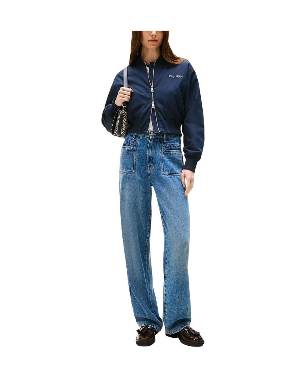 Tommy Hilfiger Blue Recycled Polyester Bomber