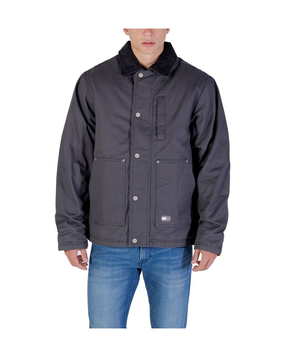 Tommy Hilfiger Jeans Gray Recycled Cotton Denim Jacket