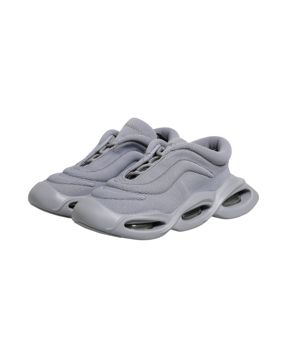 Dolce & Gabbana Gray Slip On Wave Low Top Sneakers
