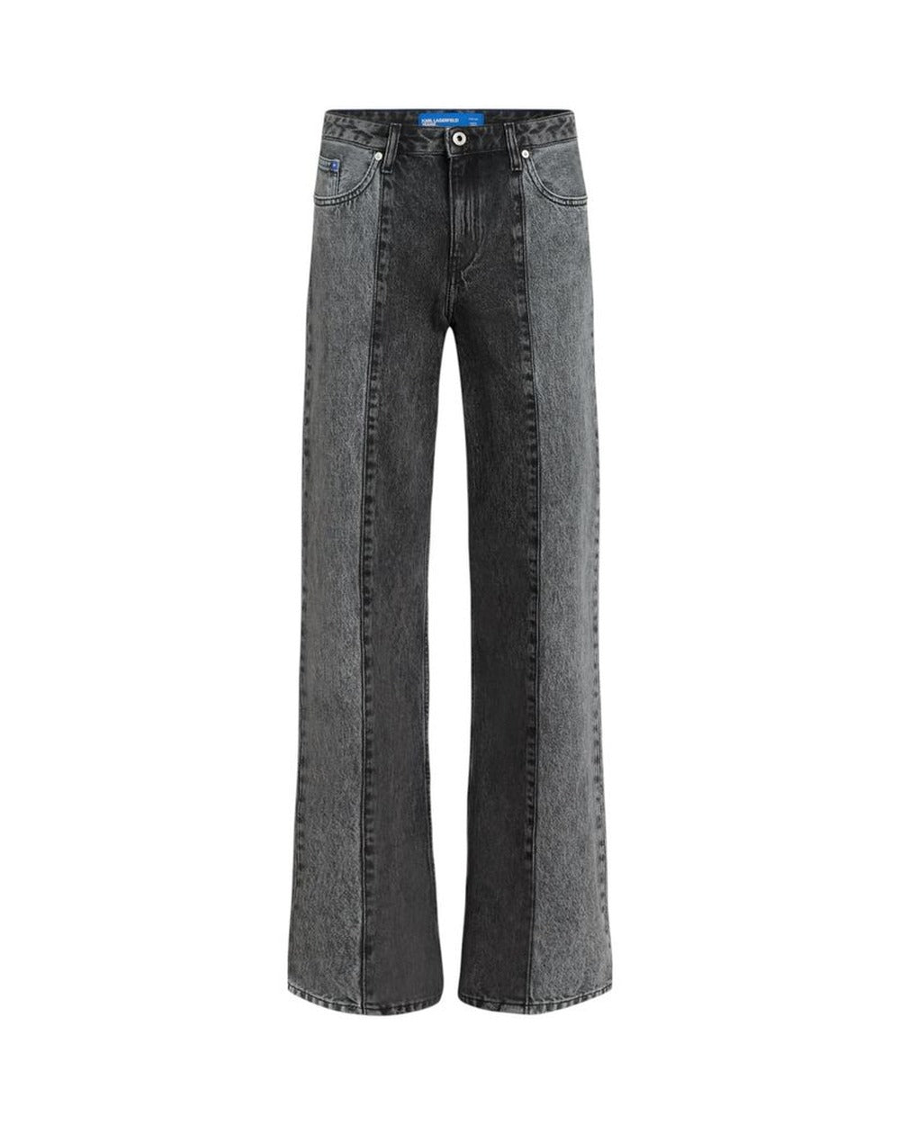 Karl Lagerfeld Black Cotton Relaxed Fit Jeans