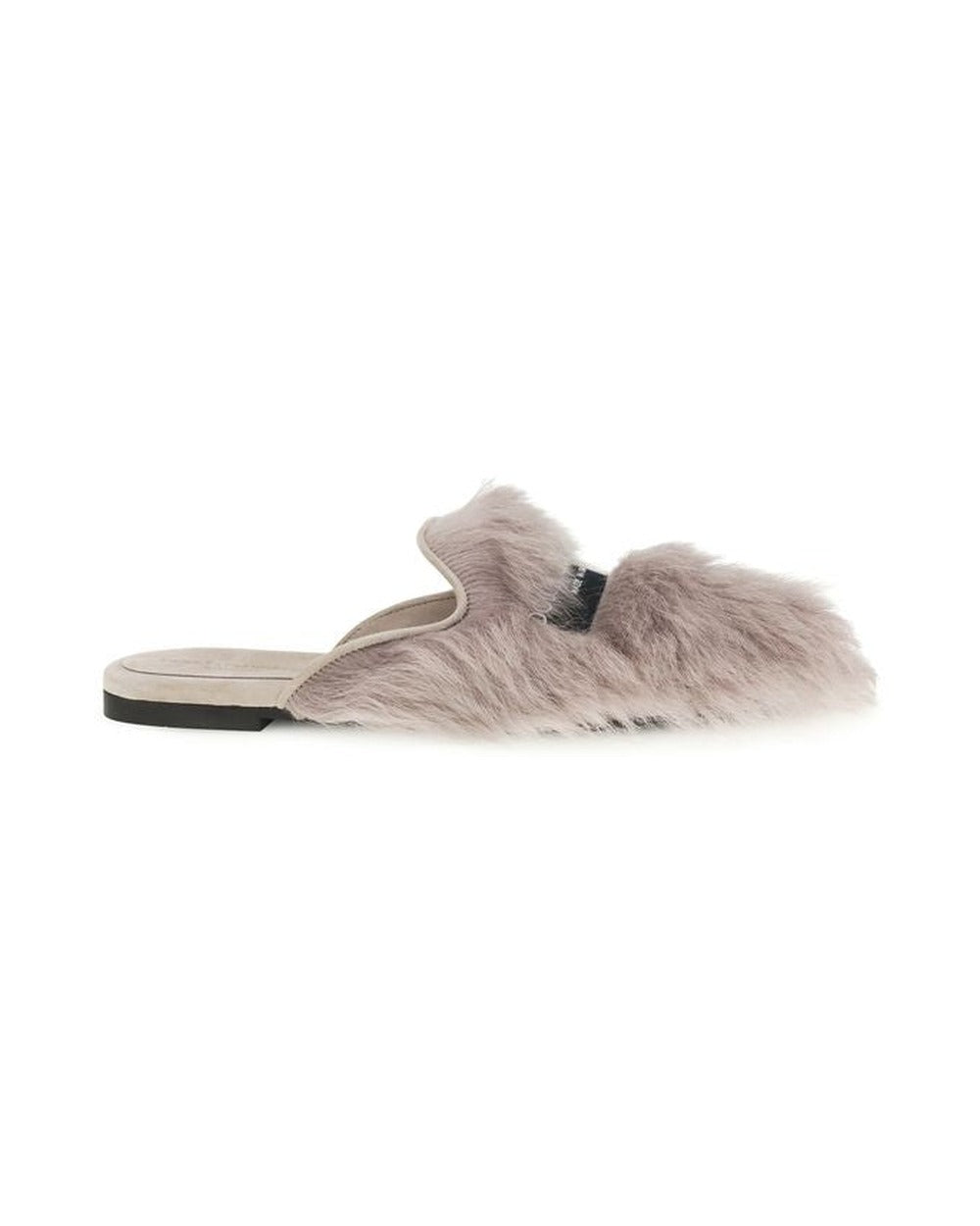 Dolce & Gabbana Gray Lamb Ovis Aries Aries Mules