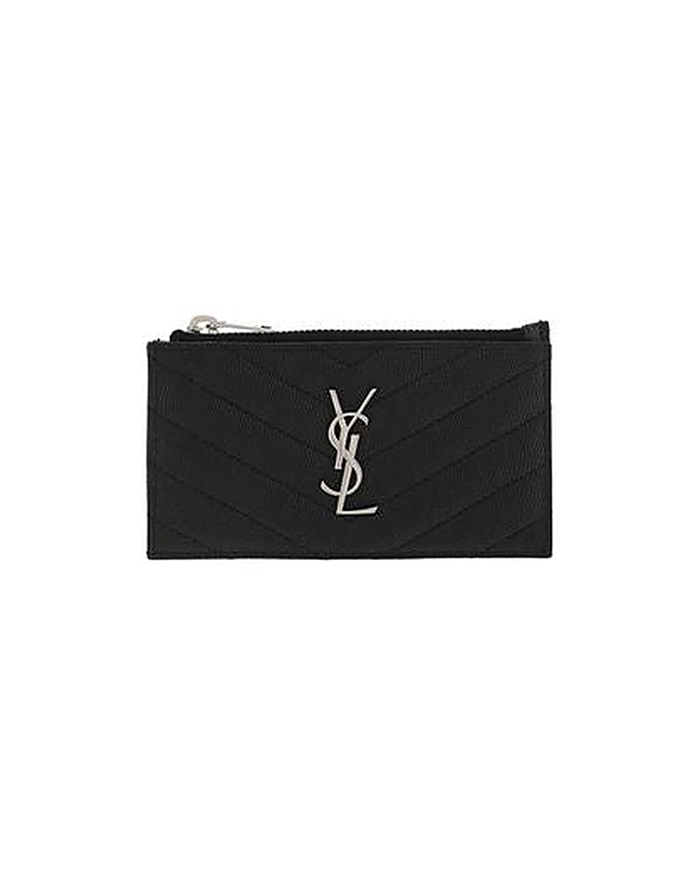 Saint Laurent Black Calf Leather Bos Taurus Wallet