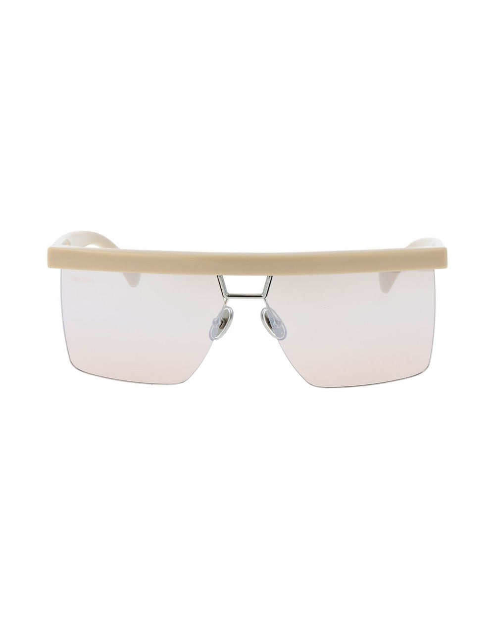 Max Mara Beige Plastic Sunglasses