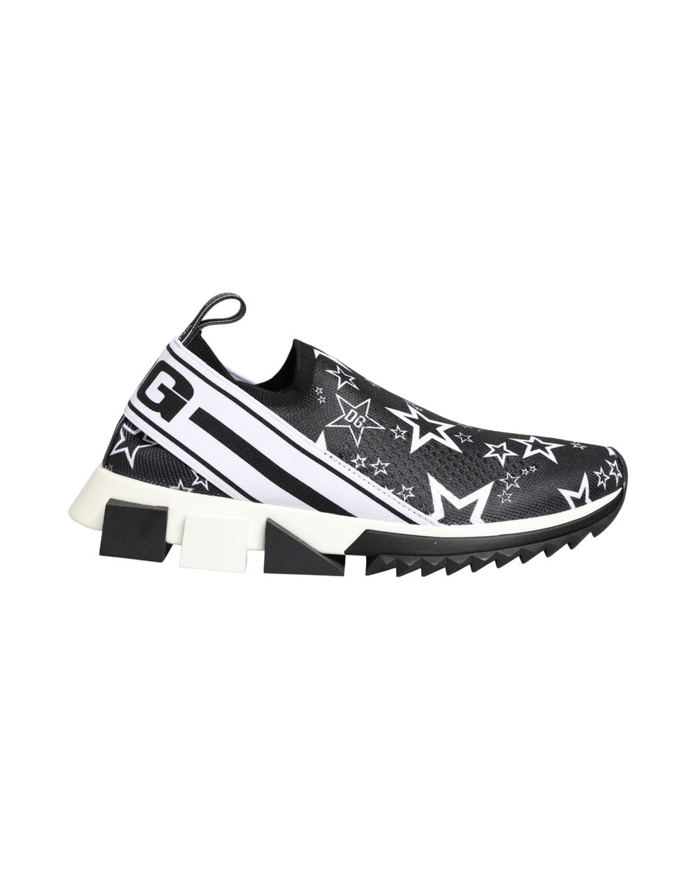 Dolce & Gabbana Black Stars Logo SORRENTO Sneakers Shoes