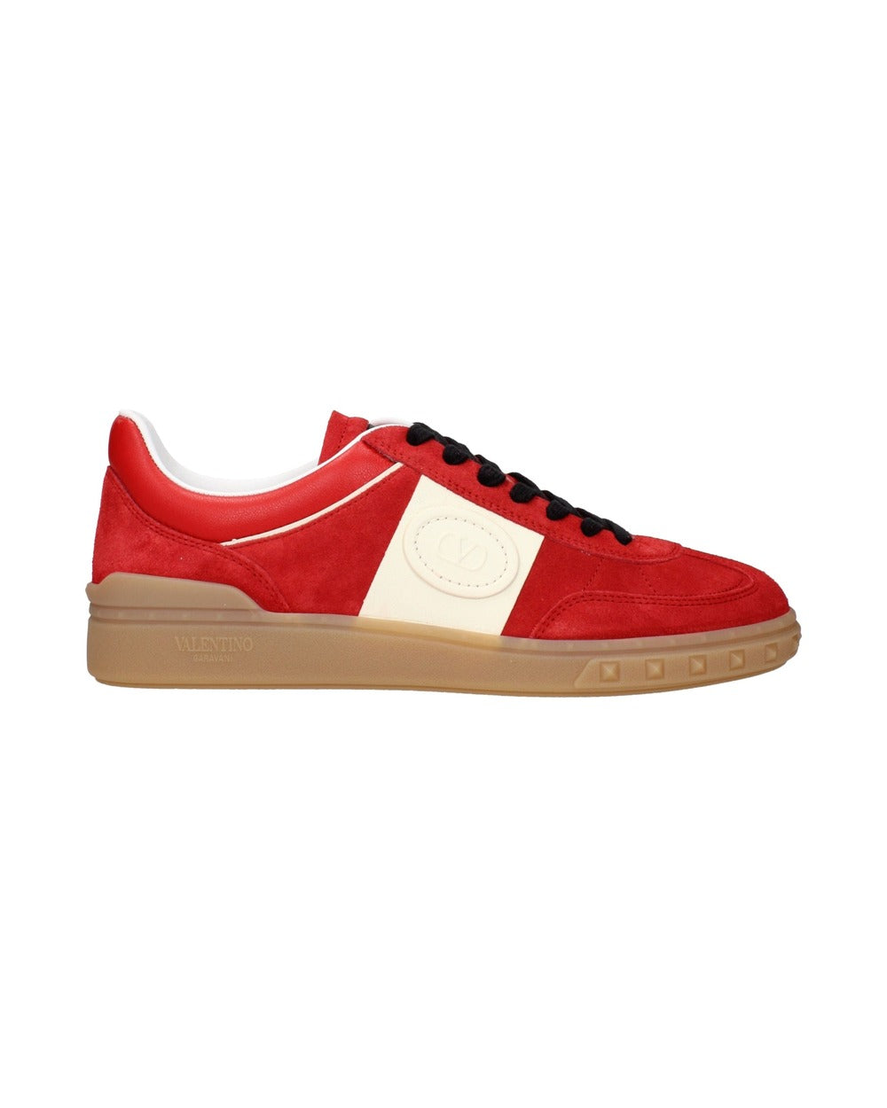 Valentino Garavani Red Leather Low Top Sneakers