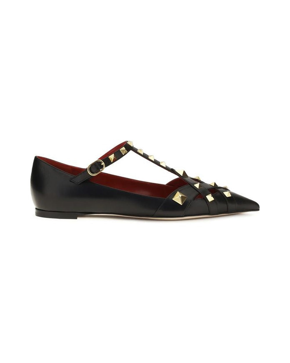 Valentino Garavani Black Goatskin Ballet Flats