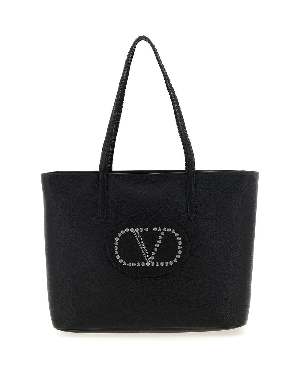 Valentino Garavani Black Calfskin Tote Bag