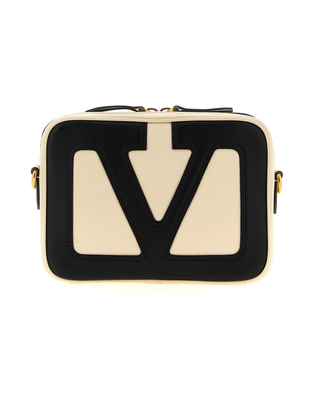 Valentino Garavani Bicolor Lamb Leather Crossbody Bag