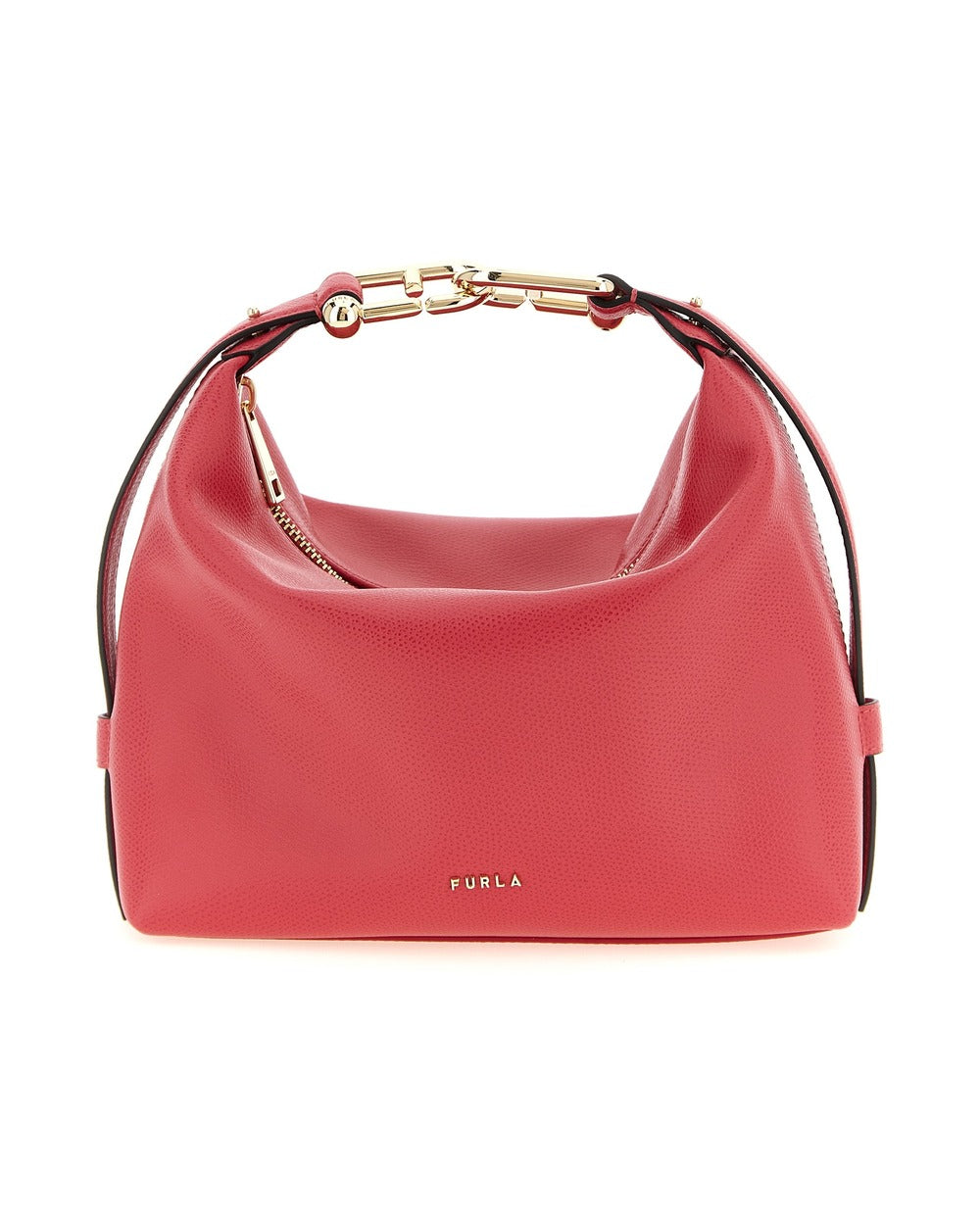 Furla Fuchsia Calfskin Shoulder Bag