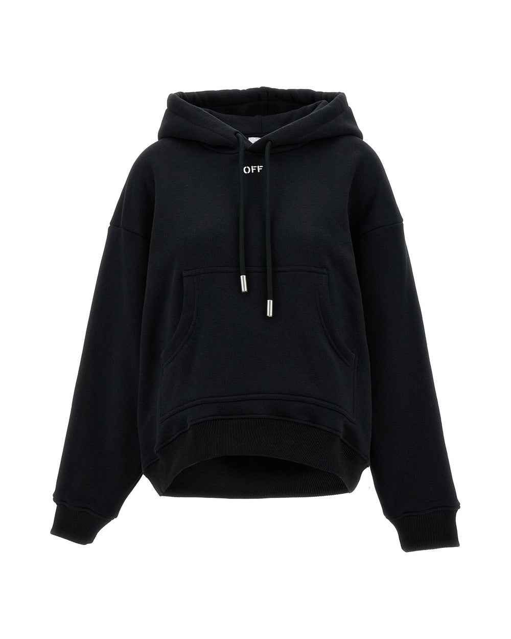 Off-White Black Cotton Hoodie