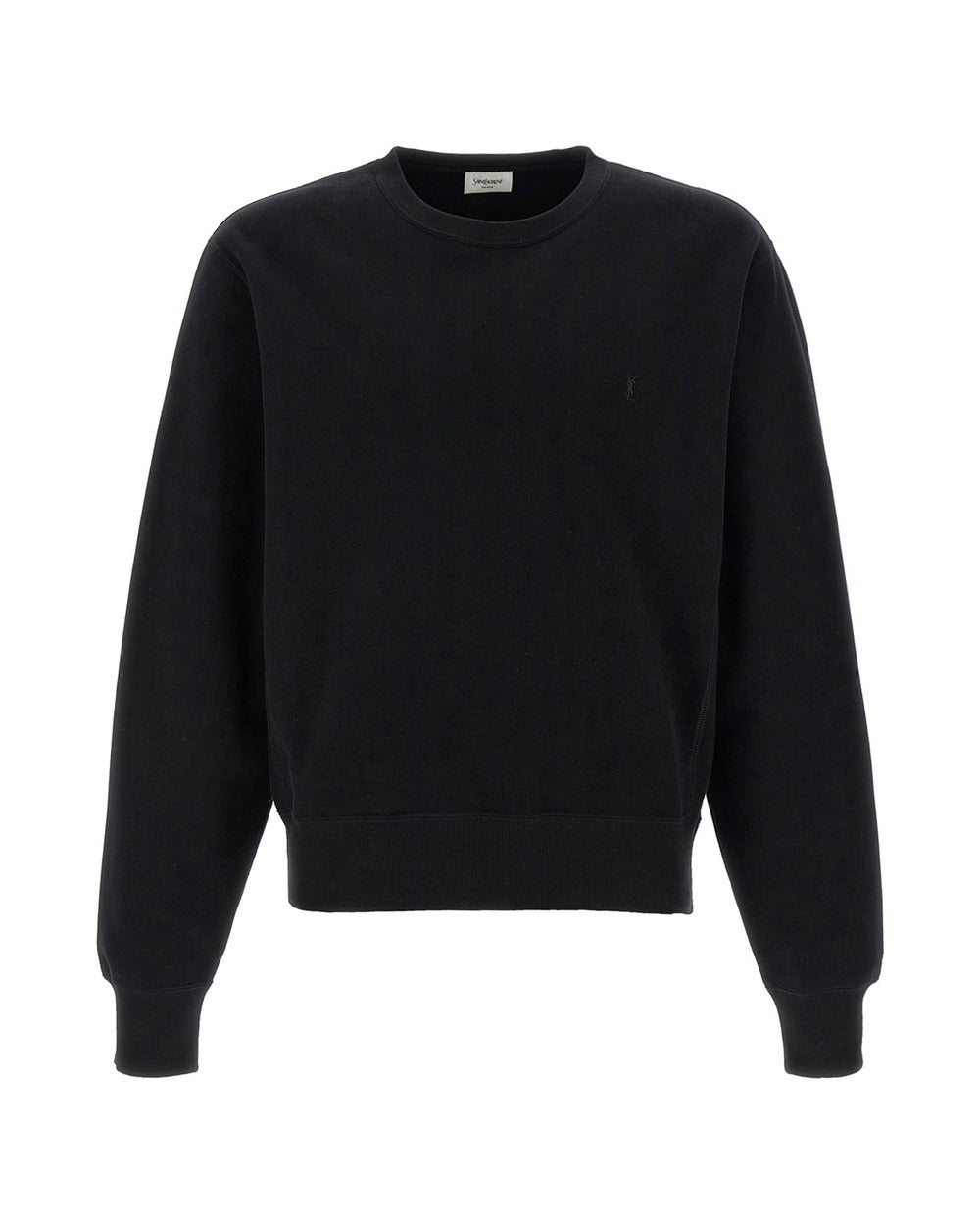 Saint Laurent Black Cotton Sweatshirt