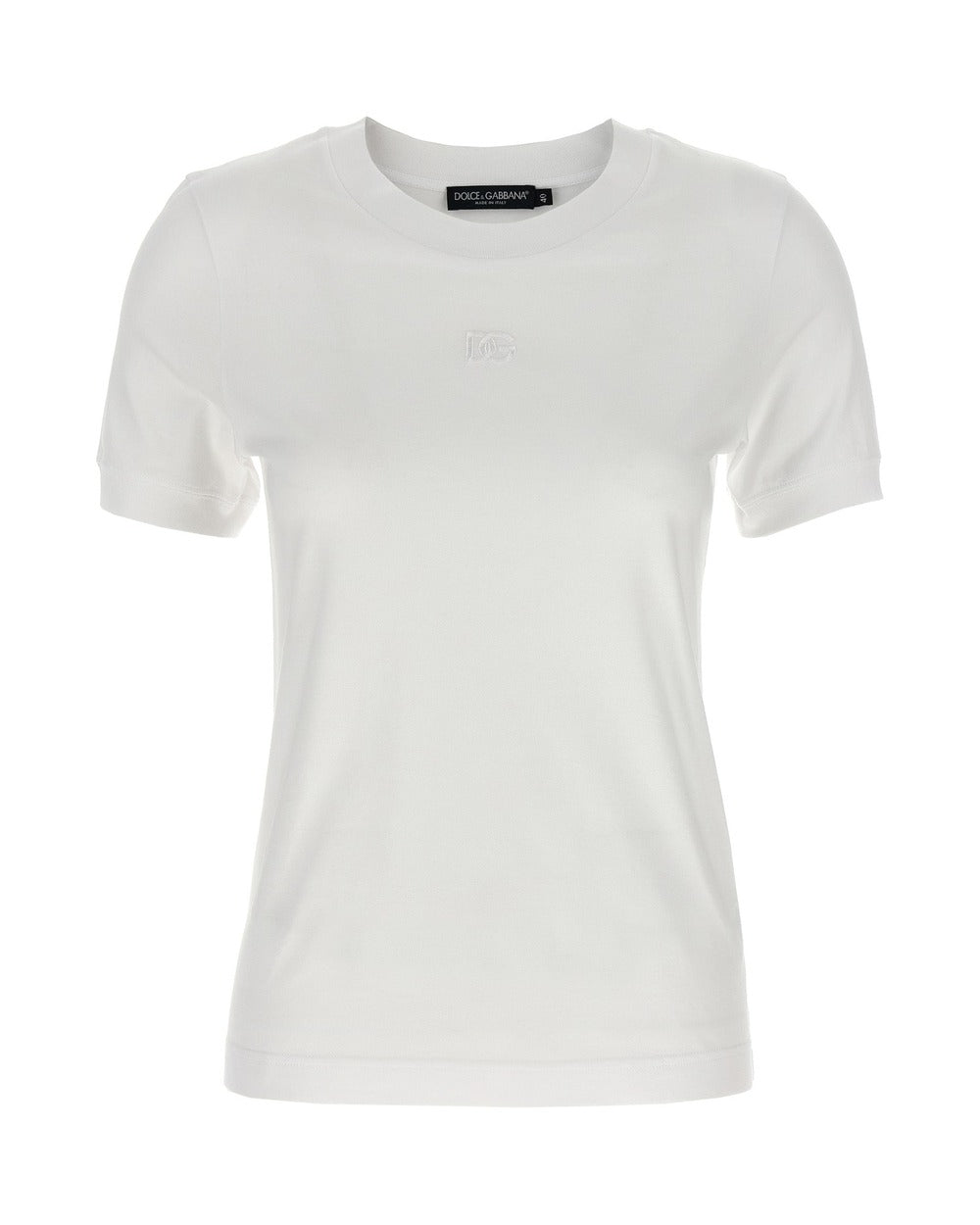 Dolce & Gabbana White Cotton T-Shirt