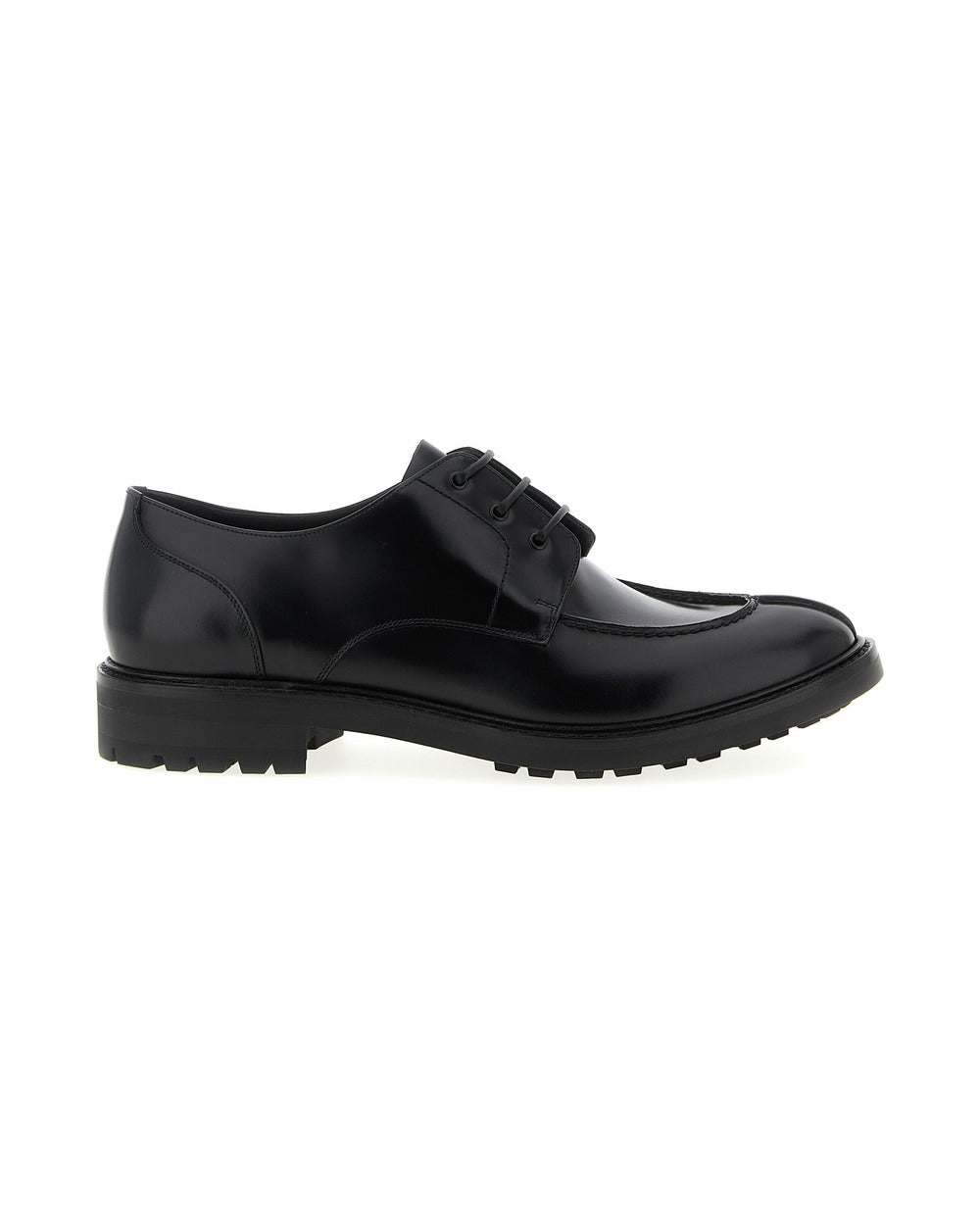 Saint Laurent Black Calfskin Oxfords And Derbies