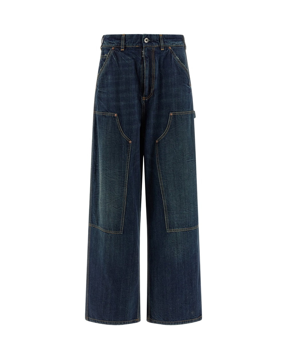 Maison Margiela Blue Cotton Relaxed Fit Jeans