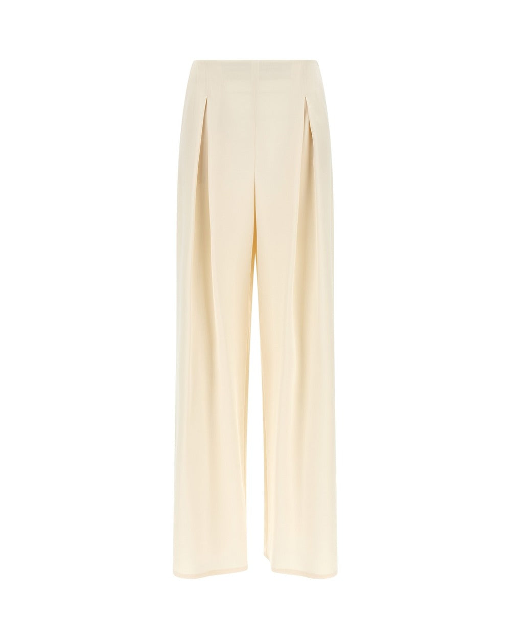 Max Mara White Silk Casual Pants