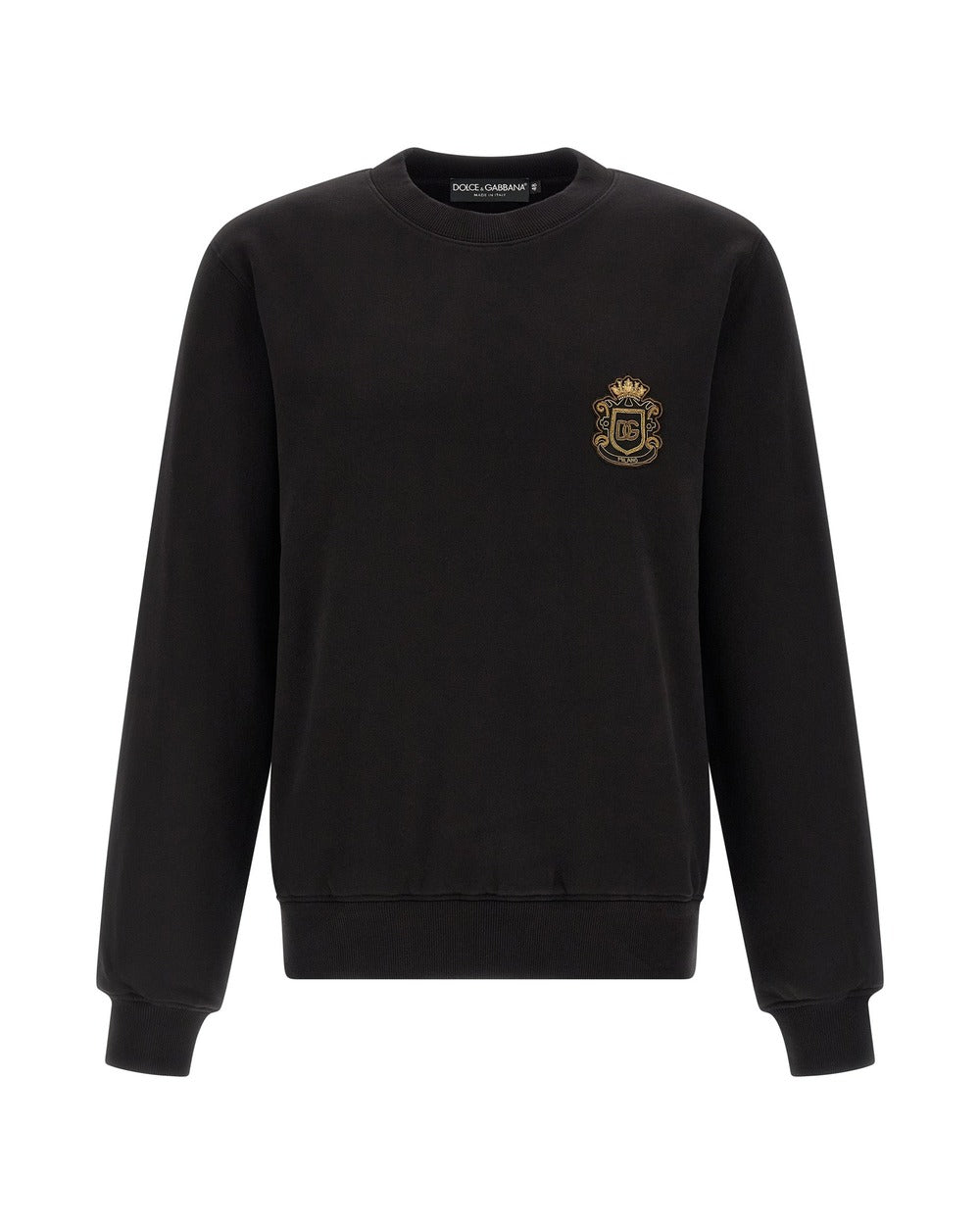 Dolce & Gabbana Black Cotton Sweatshirt