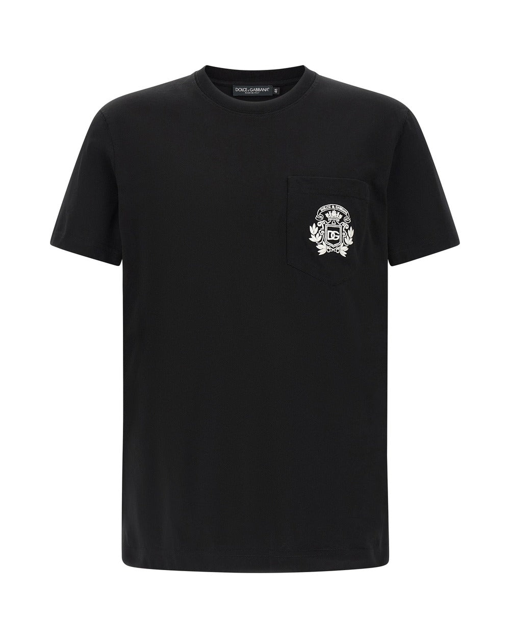 Dolce & Gabbana Black Cotton T-Shirt