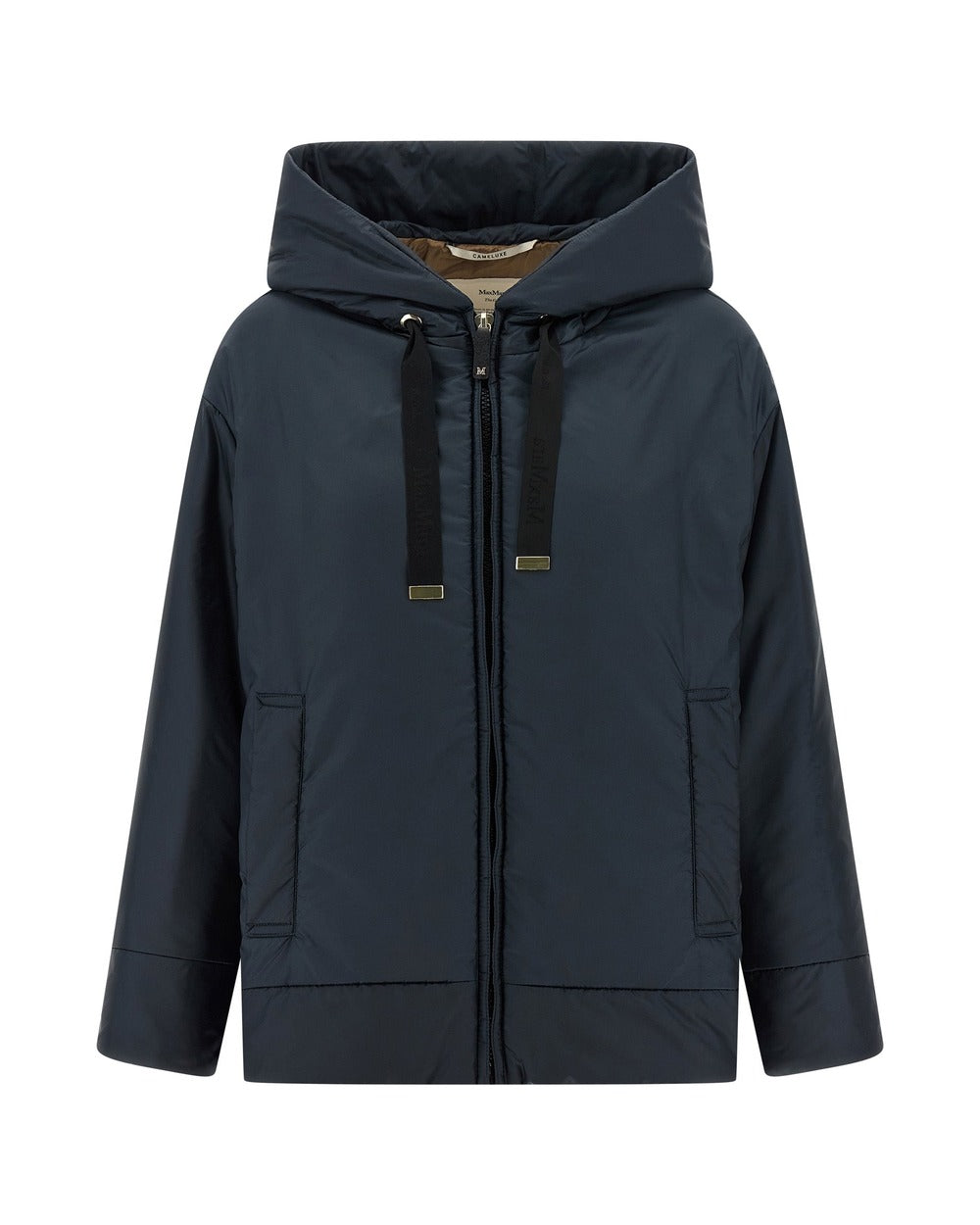 Max Mara Blue Polyester Shell Jacket