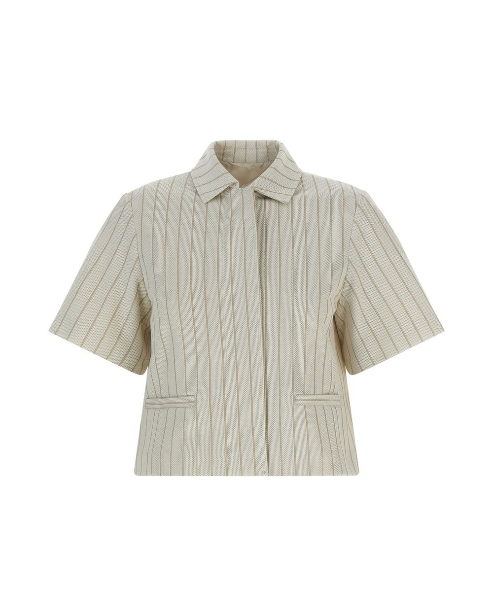 Max Mara Beige Cotton Full-Length Jacket