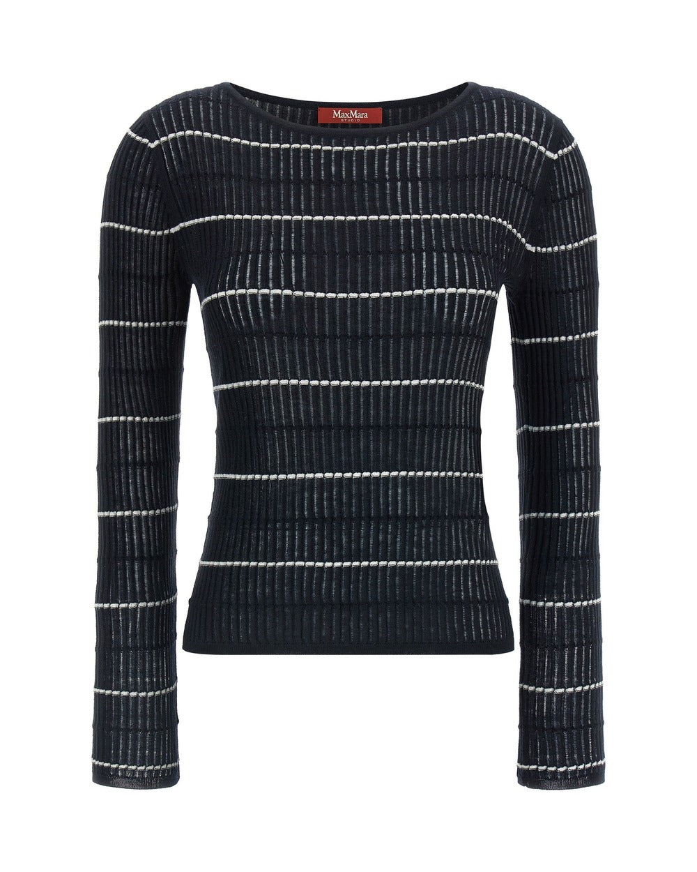 Max Mara Blue Silk Cardigan