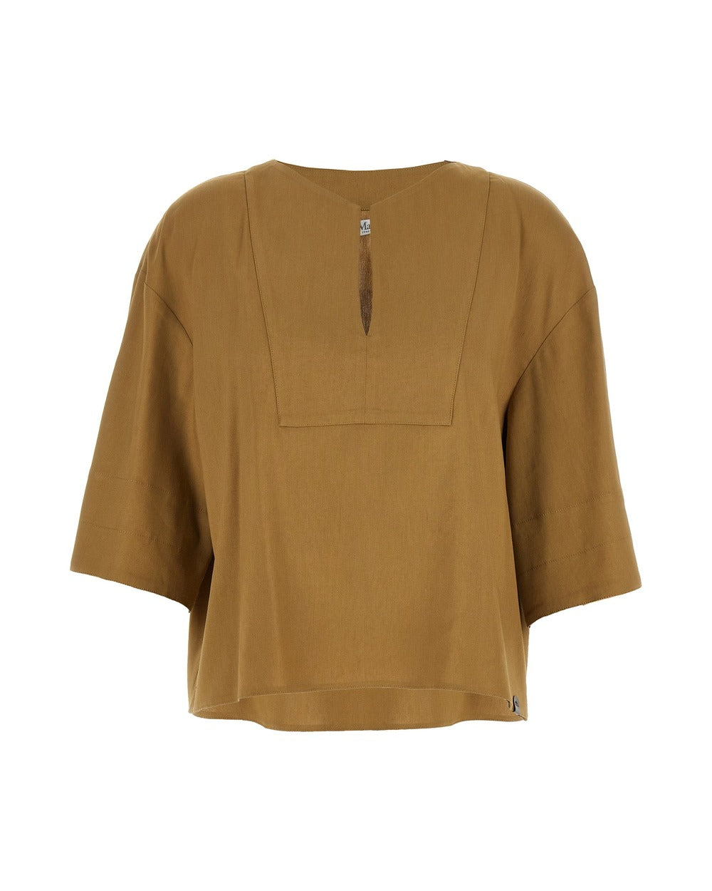 Max Mara Beige Linen Blouse