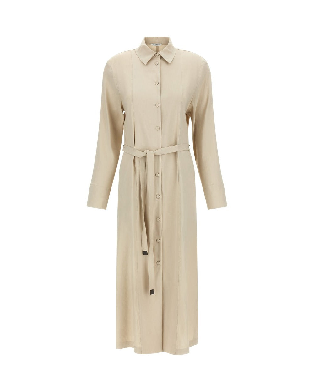 Max Mara Beige Linen Long Dress