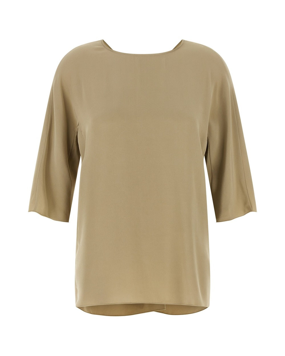 Max Mara Beige Silk Blouse