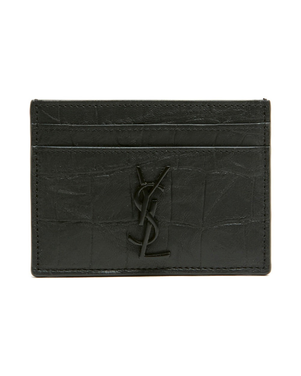 Saint Laurent Black Lambskin Cardholder