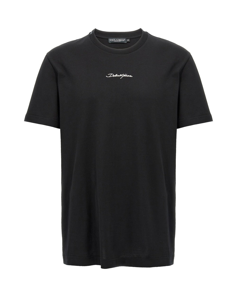 Dolce & Gabbana Black Cotton T-Shirt
