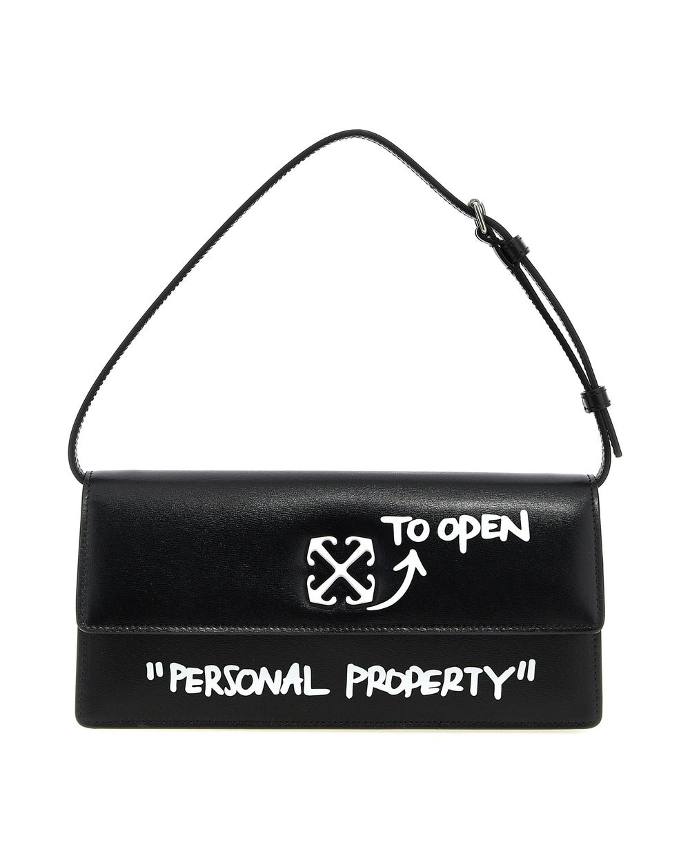 Off-White Bicolor Calfskin Shoulder Bag