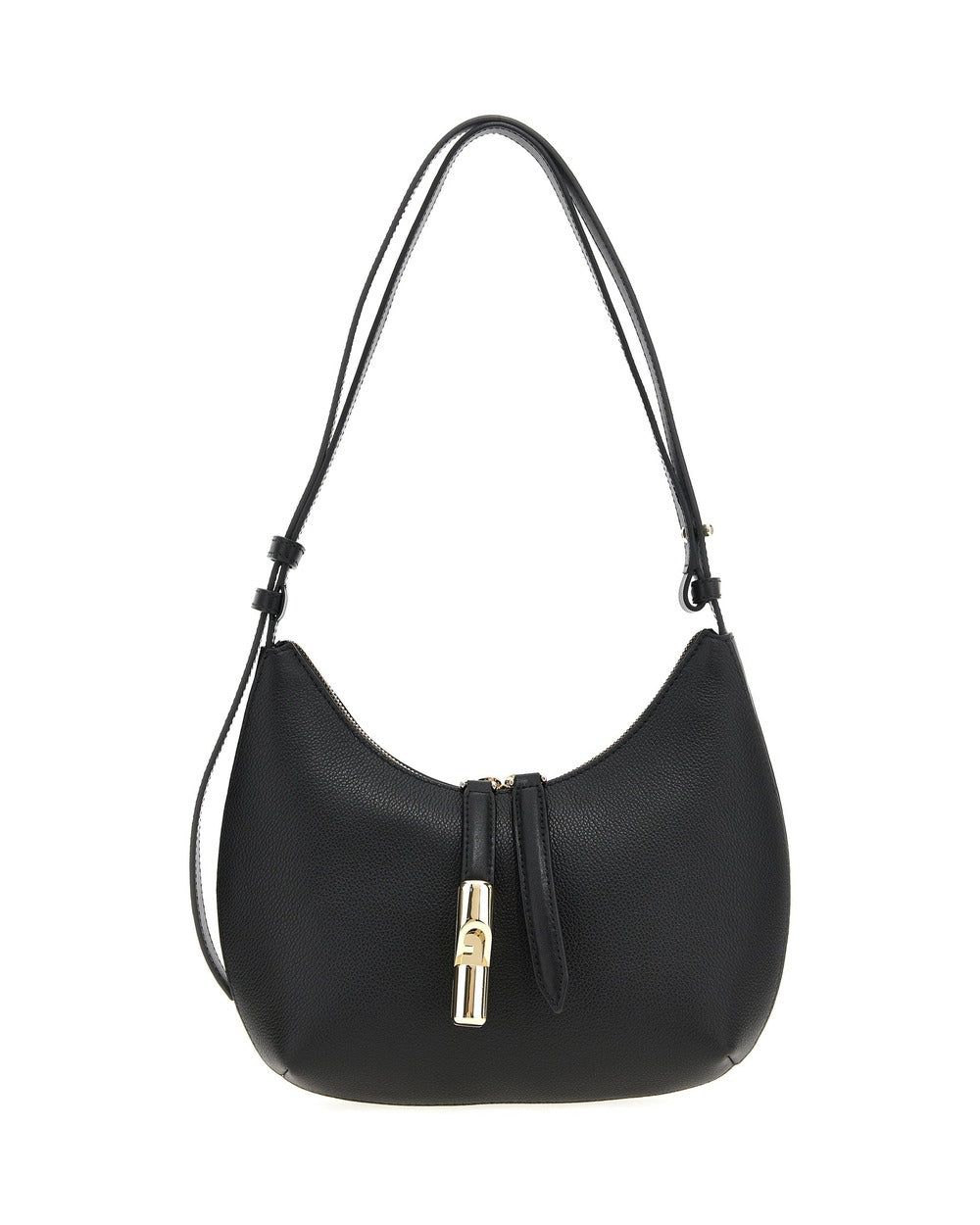 Furla Black Leather Shoulder Bag