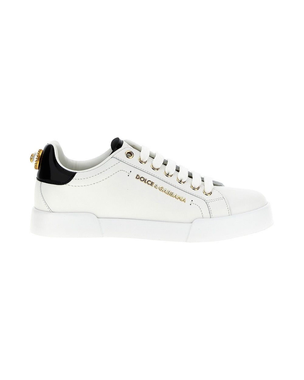 Dolce & Gabbana Bicolor Calfskin Low Top Sneakers