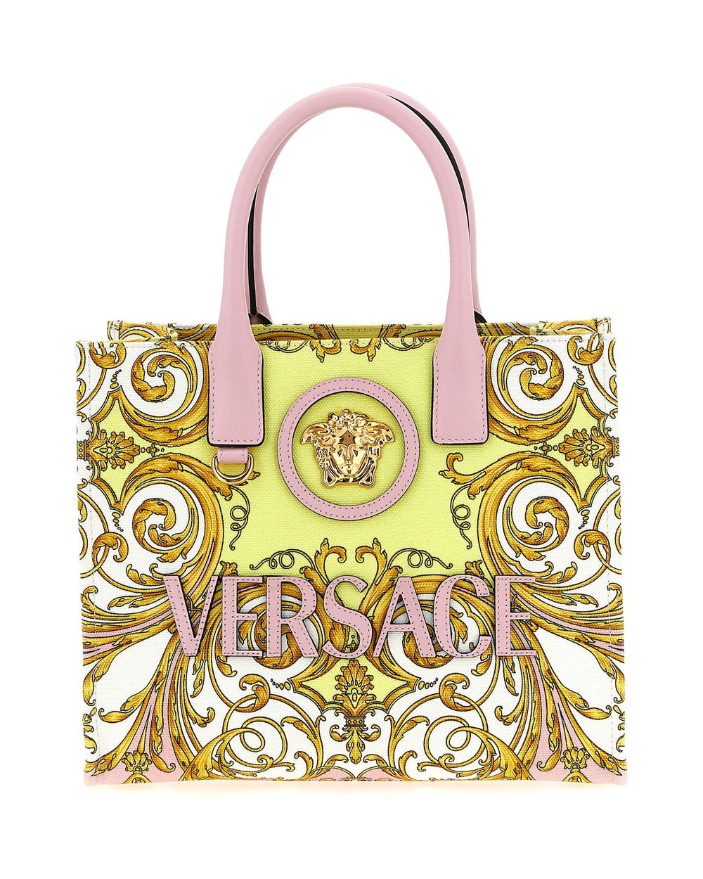 Versace Multicolor Cotton Tote Bag
