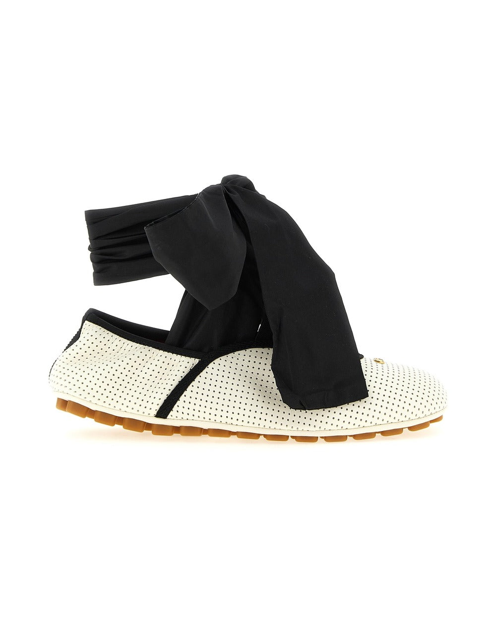 Valentino Garavani Bicolor Lamb Leather Ballet Flats