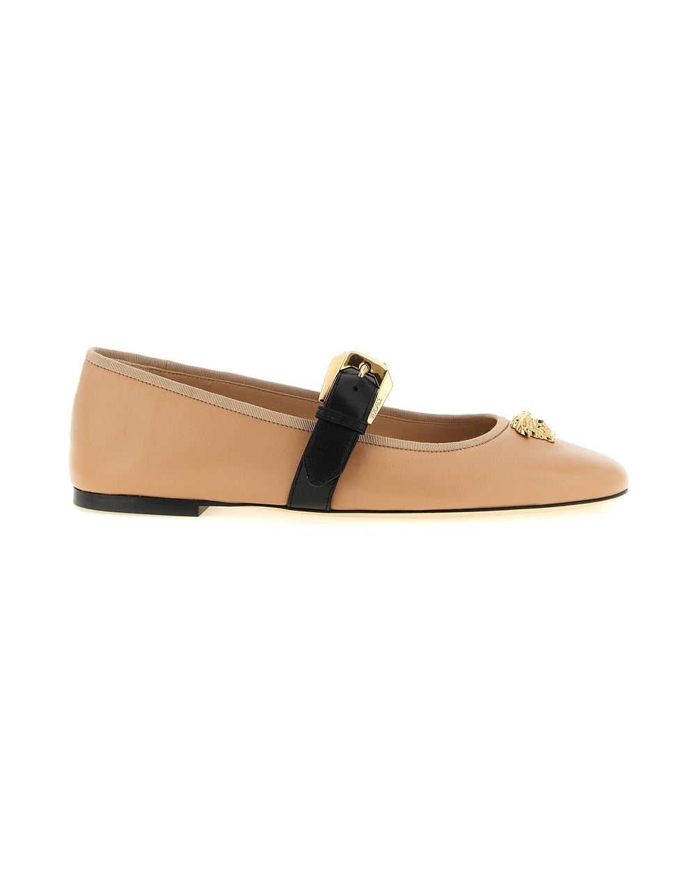 Versace Multicolor Lamb Leather Ballet Flats